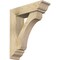 Ekena Millwork Legacy Traditional Rough Sawn Bracket w/ Offset Brace, Douglas Fir, 6"W x 20"D x 24"H BKT0604X20X24LEC01RDF - alternate 1
